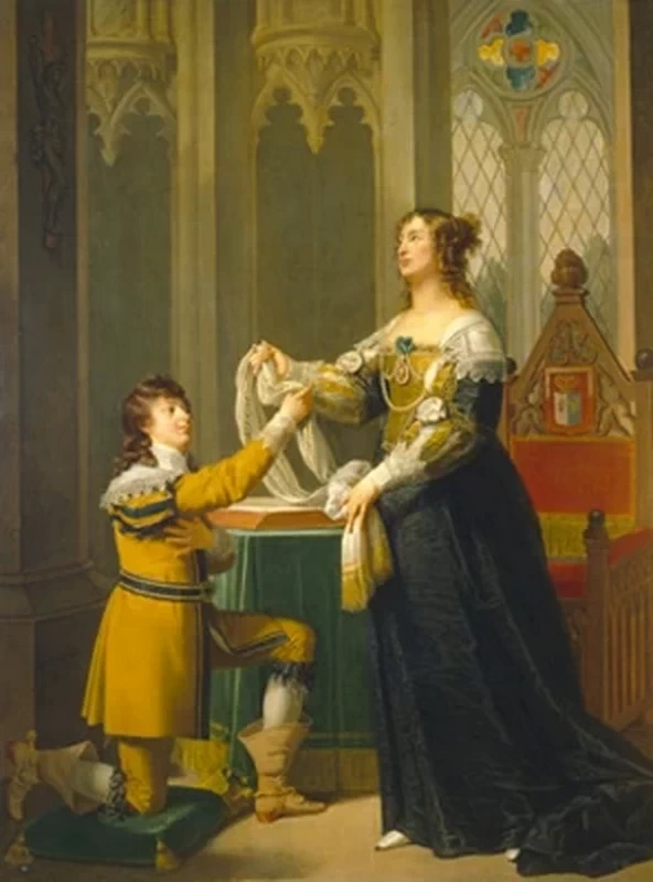 Ritratto della principessa Maria Feodorovna Baryatinsky con suo figlio
